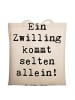 Mr. & Mrs. Panda Laptoptasche Spruch Zwillingsgeschwister Liebe ... in Creme