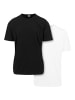 Urban Classics T-Shirt kurzarm in black+white
