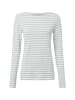 Marc O'Polo Langarmshirt in hellblau weiß - 0009