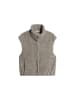 Marc O'Polo Teddyweste regular in Stone Taupe Melange