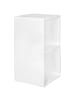 KADIMA DESIGN Standregal mit 2 Fächern: Sonoma Farbton, 30x60x30 cm, Melaminharzbeschichtung in Weiß