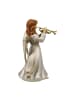 Goebel Engel " Andächtige Trompetenspielerin " in Weiß-Gold