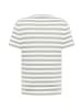 ELBSAND T-Shirt Noe in Stone + Bright White STRIPE