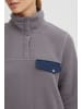 Oxmo Fleecejacke OXNyfine in Grau