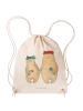 Mr. & Mrs. Panda gym tasche Bären mit Blumenkranz ohne Spruch in Creme