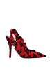 The Attico Rot Stoff High Absatz Pumps