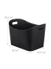 relaxdays Kaminholzkorb XL in Schwarz