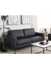 Beliani 3-Sitzer Sofa SAVALEN in Schwarz - (W) 204 x (H) 87 x (L) 91 cm
