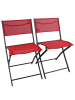 VCM  3 tlg. Bistroset Balkonset Gartenset Metall Sumila in Rot