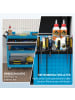 HOMCOM Werkstatt-Rollwagen-82L x 35B x 76H cm-Blau