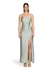 Vera Mont Abendkleid mit Seitenschlitzen in Mint/Silver