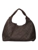 Núnoo Taschen MAXI DANDY BRAIDED NUBUCK Chocolate