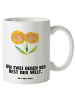 Mr. & Mrs. Panda Teebecher Blume Sonnenblume mit Spruch in Weiß