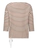 Betty Barclay Strickpullover mit U-Boot-Ausschnitt in Patch Cream/Brown