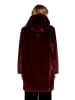Betty Barclay Plüschjacke mit Kapuze in dunkelrot