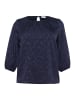 KAFFE curve Langarm-Bluse KClaureen in Midnight Marine CC