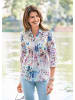 GOLDNER Druckbluse Fein gemusterte Bluse aus Baumwolle in weiß / bunt