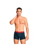 Puma Boxershort 2er Pack in Schwarz/Blau/Rot