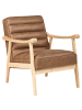 Beliani Sessel LEKNES in Braun - (W) 62 x (H) 79 x (L) 74 cm