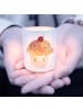 Mr. & Mrs. Panda Windlicht aus Glas Cupcake ohne Spruch in Transparent