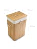 relaxdays 2 x Wäschekorb in Natur - (B)43,5 x (H)65,5 x (T)33,5 cm