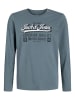 JACK & JONES Junior Langarmshirt JJELOGO TEE LS O-NEC 2 COL JNR in stormy weather