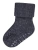 Sterntaler ABS Krabbelsocken Wolle in blau melange