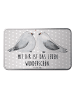 Mr. & Mrs. Panda Metalldose Turteltauben Liebe mit Spruch in Grau Pastell