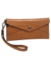 Cluty Abendtasche echt Leder in cognac