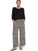 Zero  Schlupfhose mit weitem Bein in Cream/Black