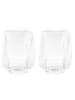 Mulex Gläser Trinkgläser Set geriffeltt 430ml in Transparent