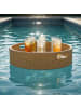 relaxdays Schwimmendes Tablett in Natur - (H)20 x Ø60 cm