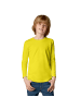 tectake Einfarbiges Langarm-Shirt für Kinder, gelb