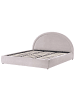 Beliani Doppelbett MOUZON in Beige/Grau - (W) 196 x (H) 108 x (L) 219 cm