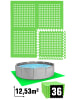 eyepower Poolunterlage Green Lagoon 36 tlg. in grün