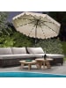 COSTWAY 300 cm Sonnenschirm mit LED in Beige
