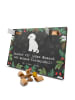 Mr. & Mrs. Panda Hund Adventskalender Kleinpudel Moment mit Spruch in Kreidetafel