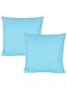JACK 2er Set Outdoor Kissenhülle 60x60cm Uni in Hellblau