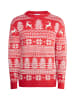 MO X-Mas-Pullover in Rot Weiss