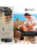 tectake 2 Zonen Massageliege Freddi 210 x 95 x 84 cm, schwarz