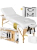 tectake 3 Zonen Massageliege Somwang 218 x 102 x 90 cm, weiß