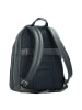 Piquadro Vibe Rucksack Leder 43 cm Laptopfach in blau