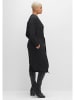 sheego Longstrickjacke in schwarz meliert