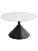 Beliani Couchtisch HAIWEE in Schwarz/Weiß - (W) 72 x (H) 42 x (L) 72 cm