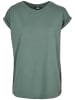 Urban Classics Urban Classics Damen Ladies Extended Shoulder Tee 2-Pack in white+paleleaf