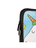 Mr. & Mrs. Panda Notebook Tasche Einhorn Happy Design ohne Spruch in Weiß