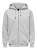 ONLY & SONS Kapuzenpullover in Light Grey Melange
