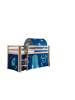 58 aufm Kessel KINDERBETT Karolina 210x114x106 Massivholz Natur Textilset Astro 2