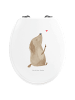 Mr. & Mrs. Panda toilettensitz motiv Hund Liebe ohne Spruch in Weiß