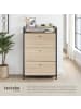 tectake Schuhschrank Braddock inklusive Kippschutz, 61 x 32 x 130 cm, Industrial Holz he